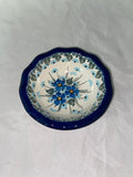 Blue Flower Sm. Ruffled Bowl - Pattern Blue Flower