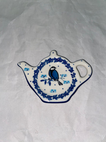 Blue Bird Teabag Holder - Shape 766 - Pattern Blue Bird