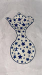 Blue Star Large Teabag Holder -Shape: 764 - Pattern: Blue Star (359A)